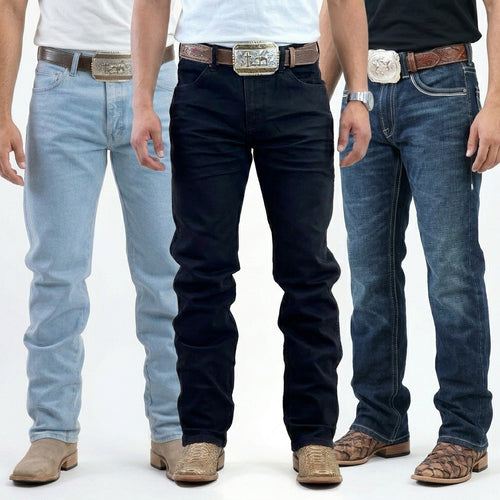 Kit 3 Calças Country Jeans Masculinas Premium Rodeio com Elastano + Brinde Exclusivo